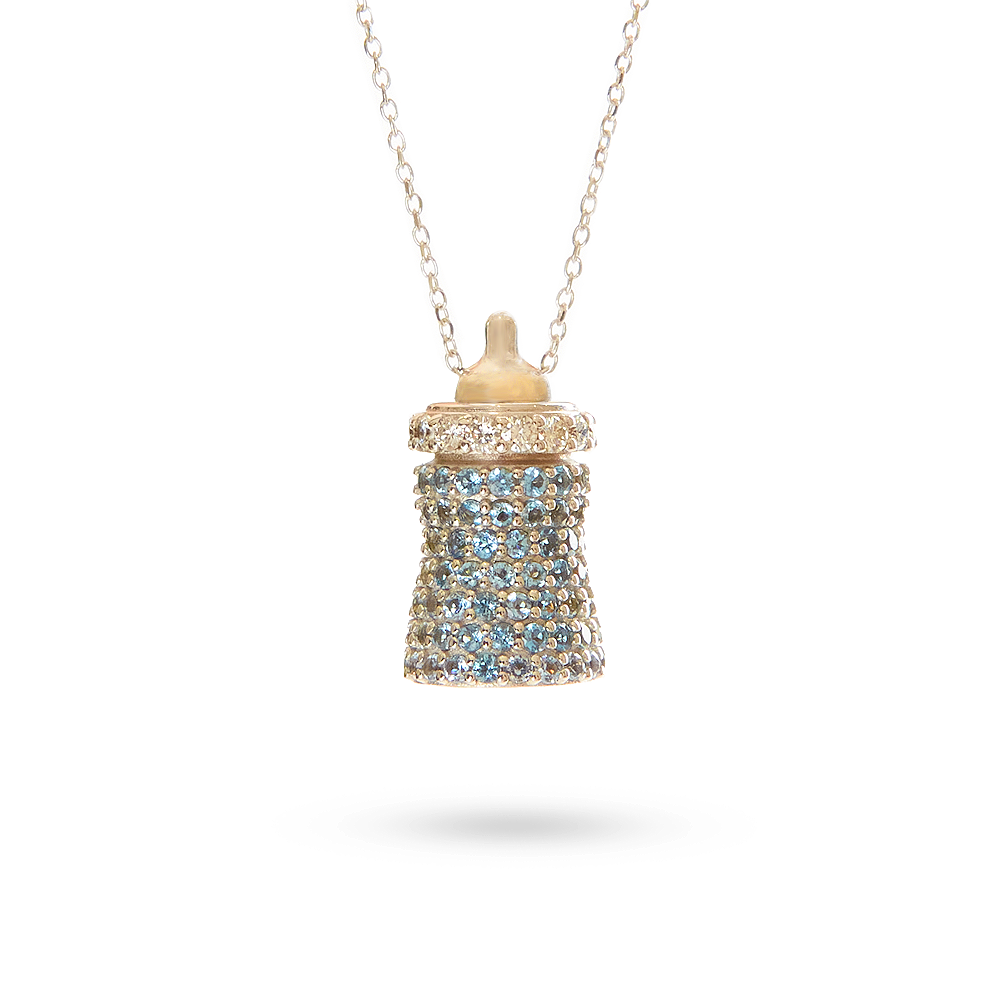 Ciondolo Biberon Acquamarina 2,11 ct