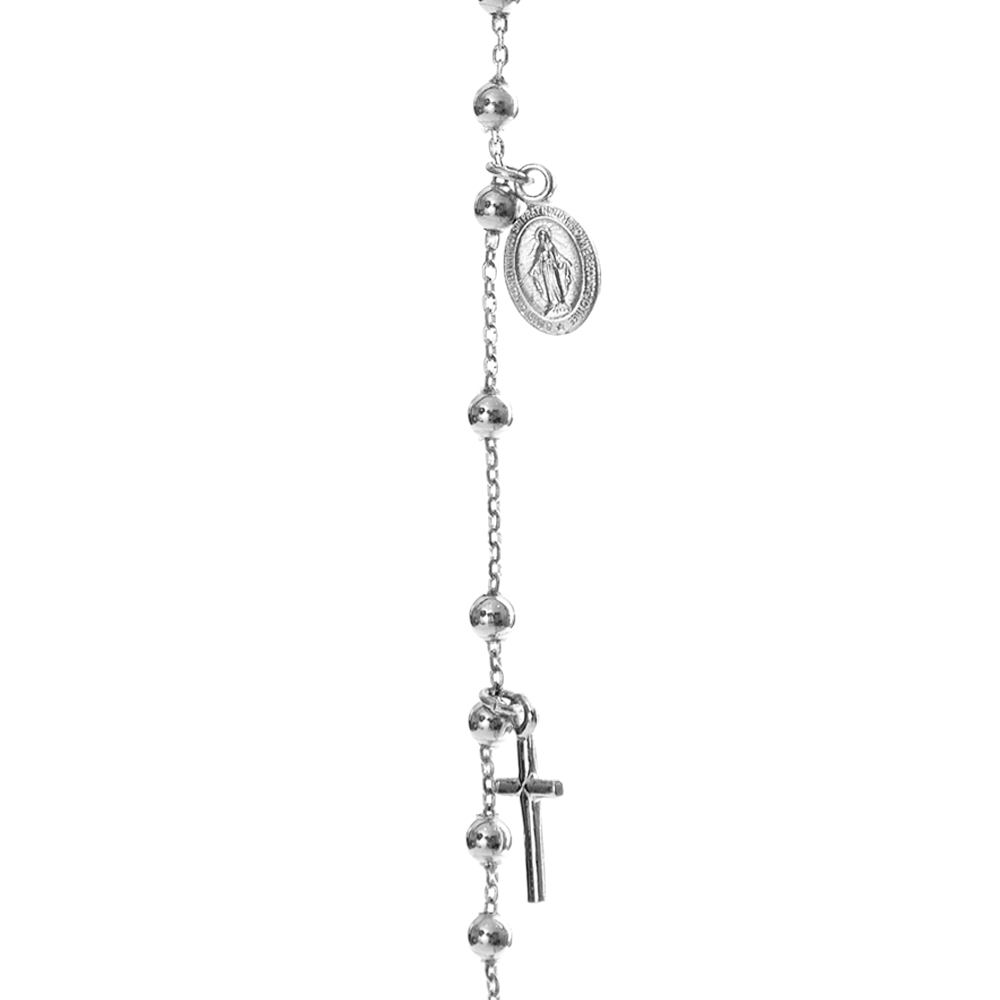 Bracciale Rosario Oro Bianco 2,72 gr