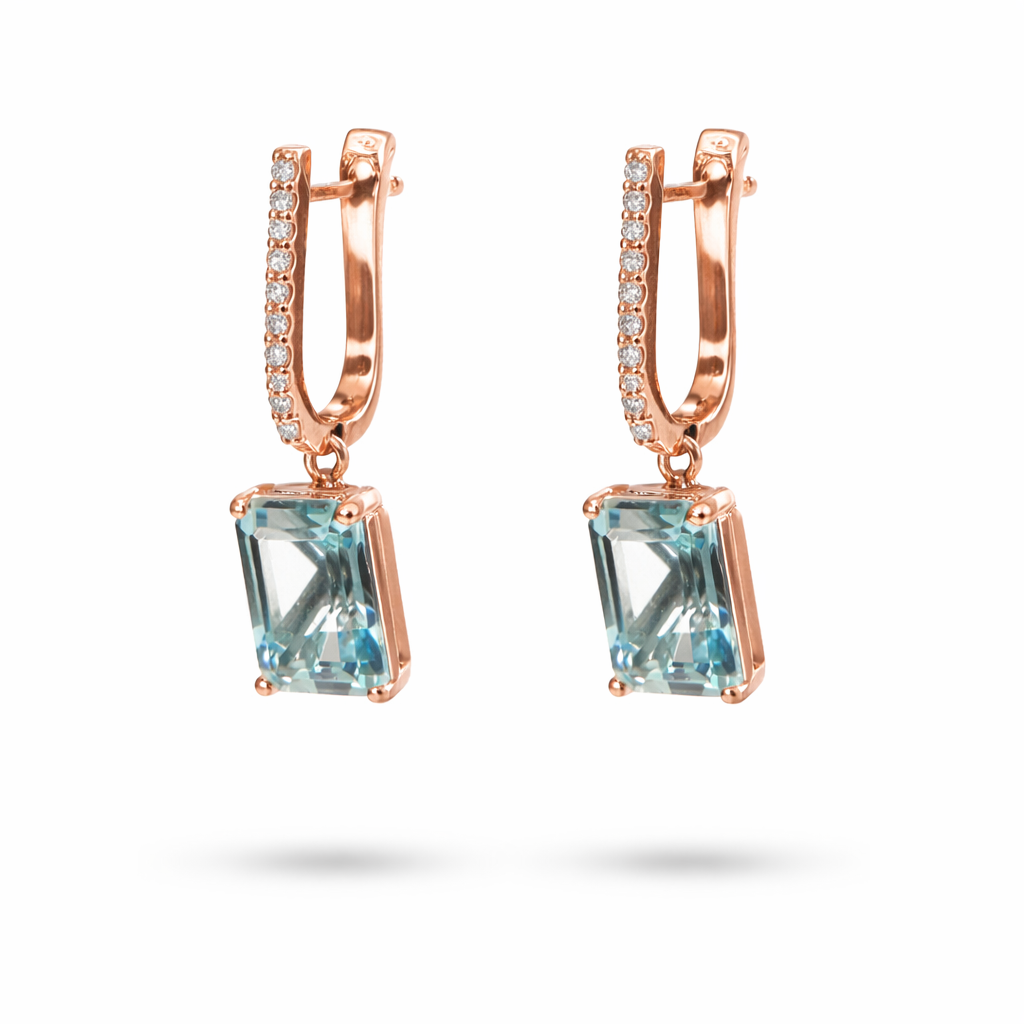 Orecchini Acquamarina Parure 3,42 ct