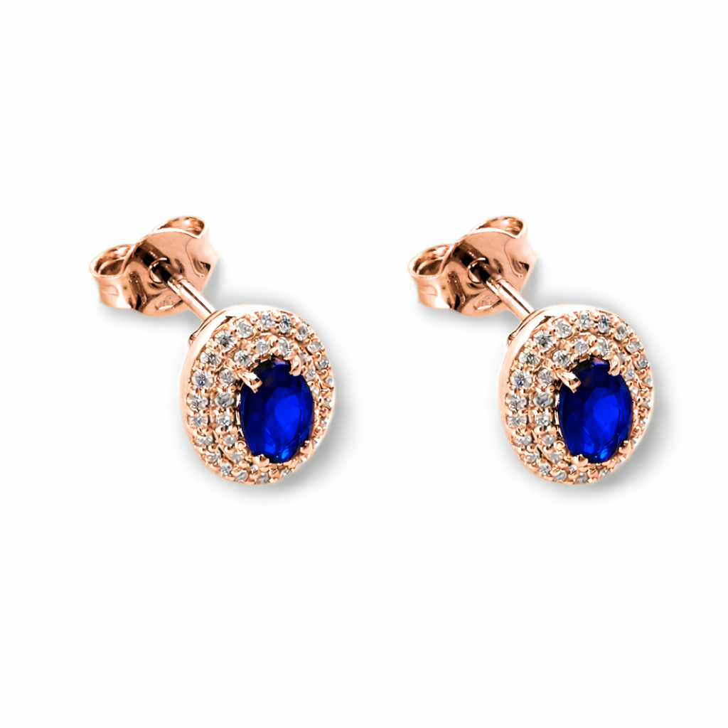 Orecchini Ovali Zaffiro 1,34 ct