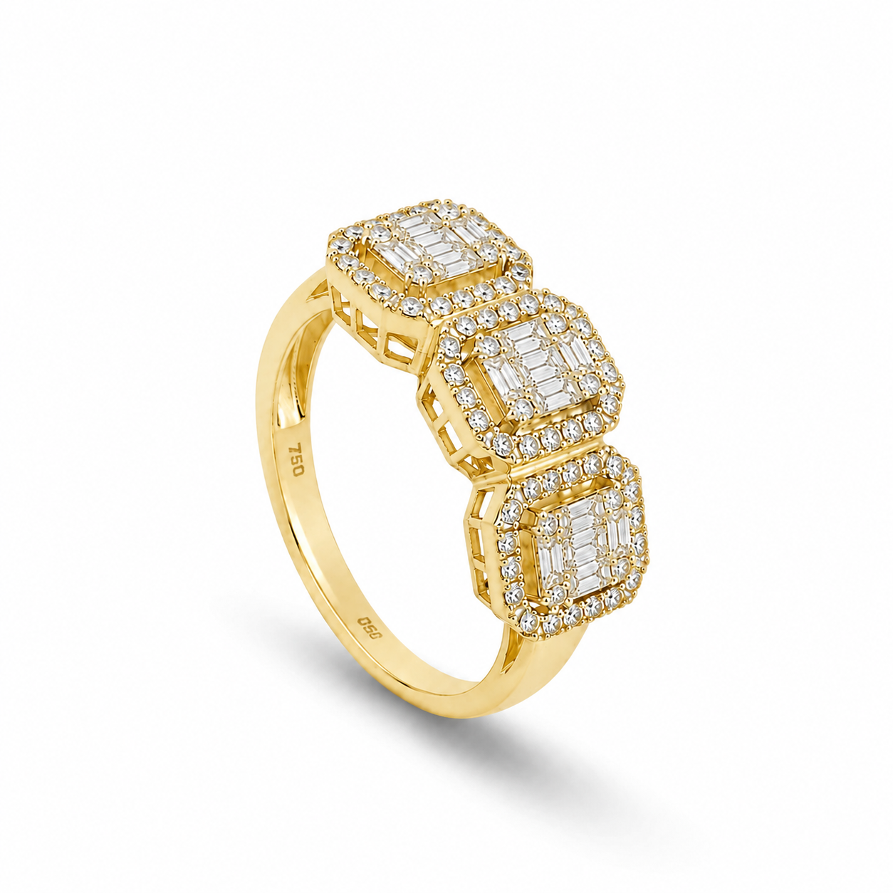 Anello Trilogy Baguette 0,57 ct