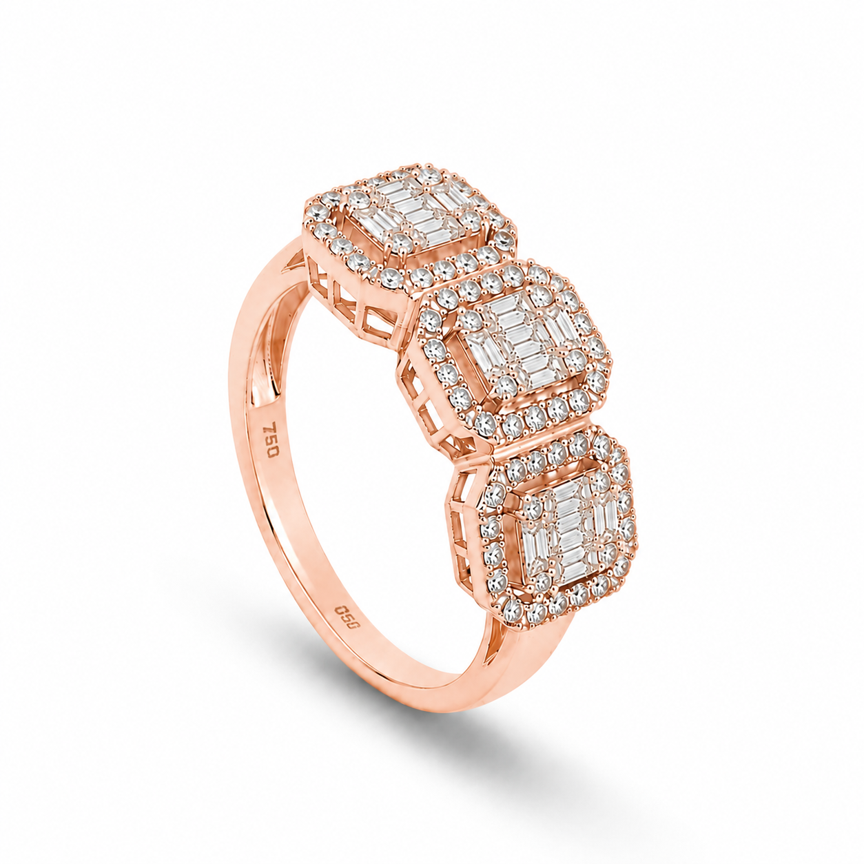 Anello Trilogy Baguette 0,57 ct