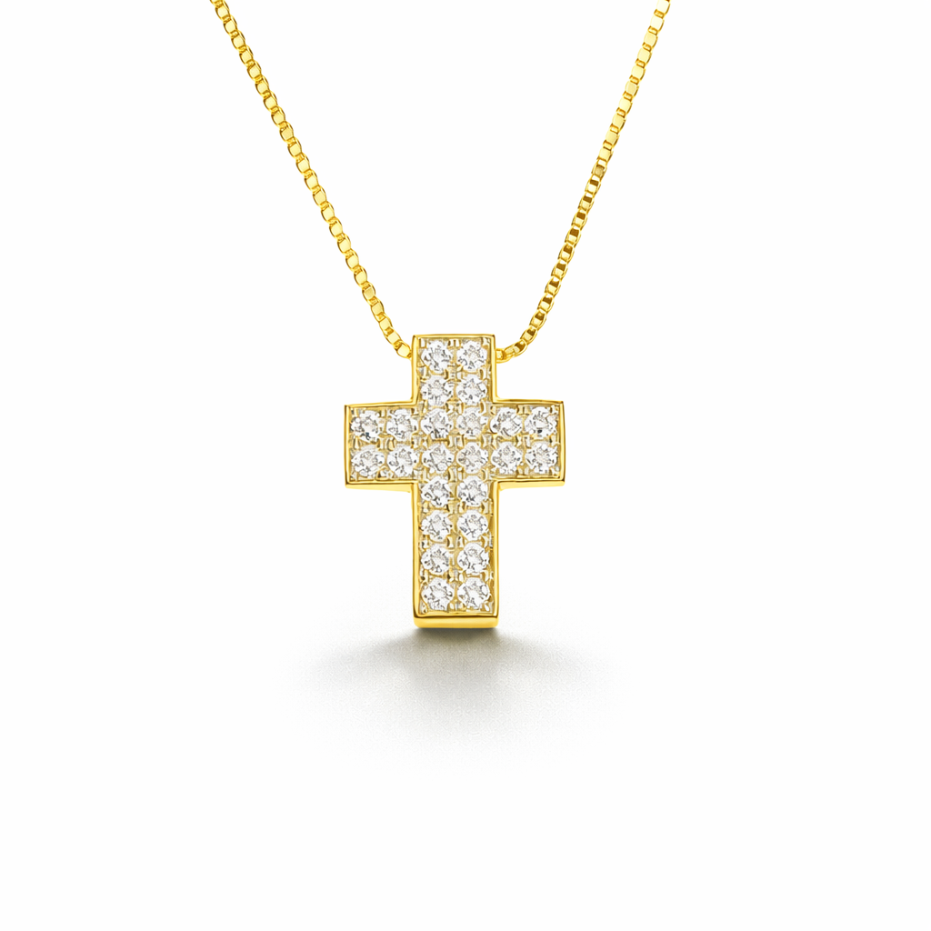 Ciondolo Croce 0,08 ct
