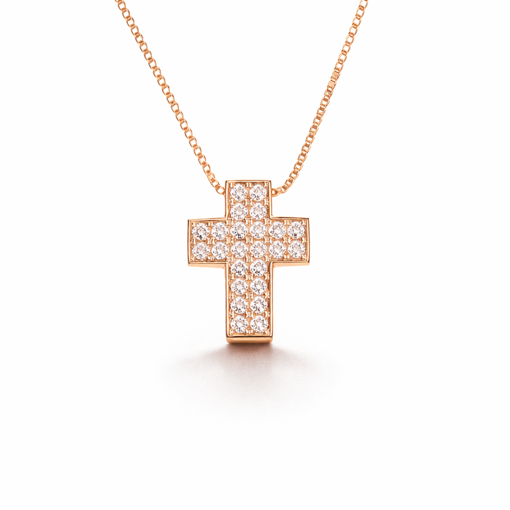 Ciondolo Croce 0,08 ct