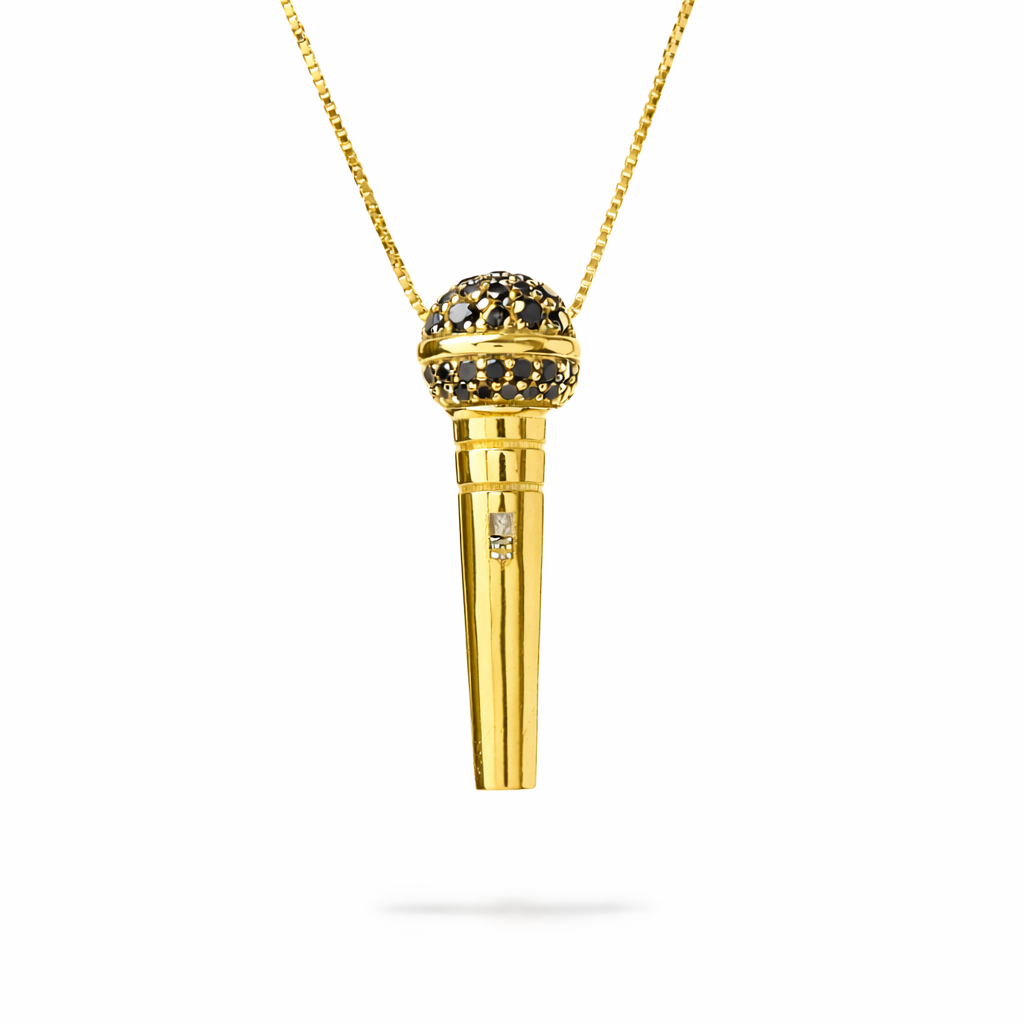 Collana Ciondolo Microfono 0,56 ct