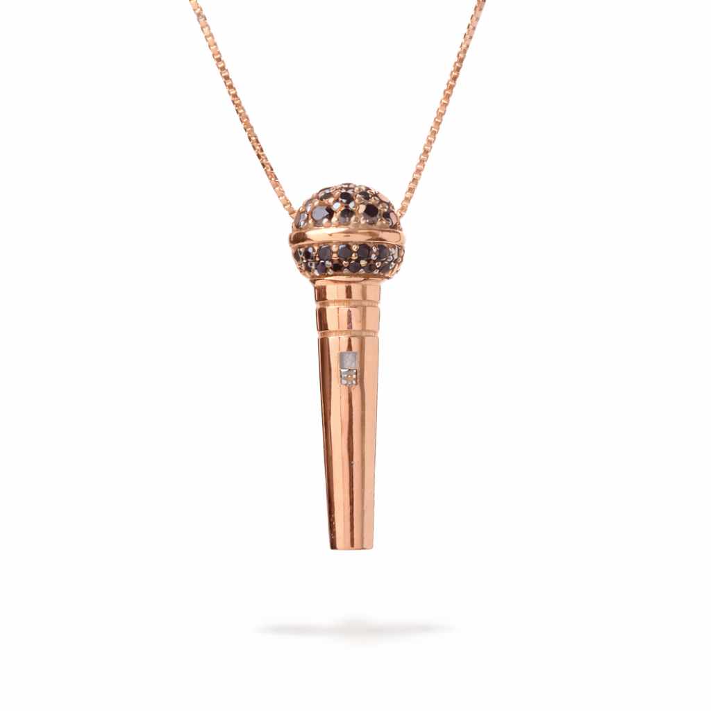 Collana Ciondolo Microfono 0,56 ct
