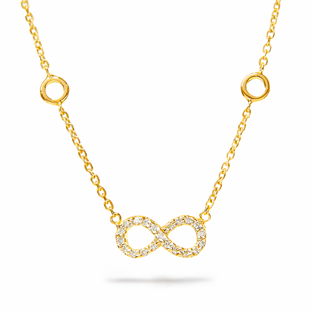 Collana Infinito Parure 0,09 ct