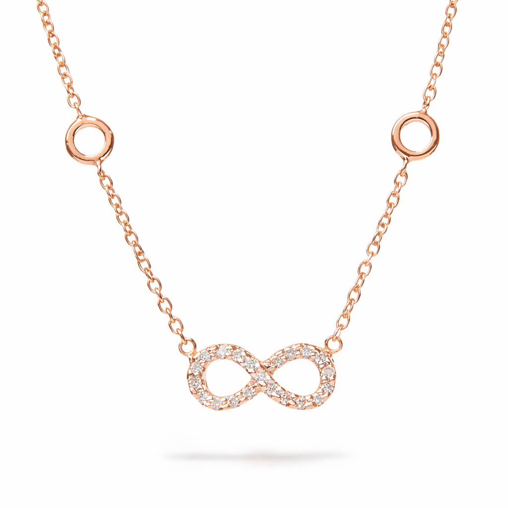 Collana Infinito Parure 0,09 ct