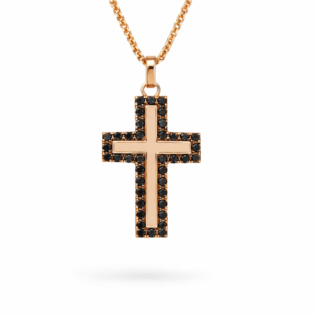 Collana Ciondolo Croce 0,39 ct