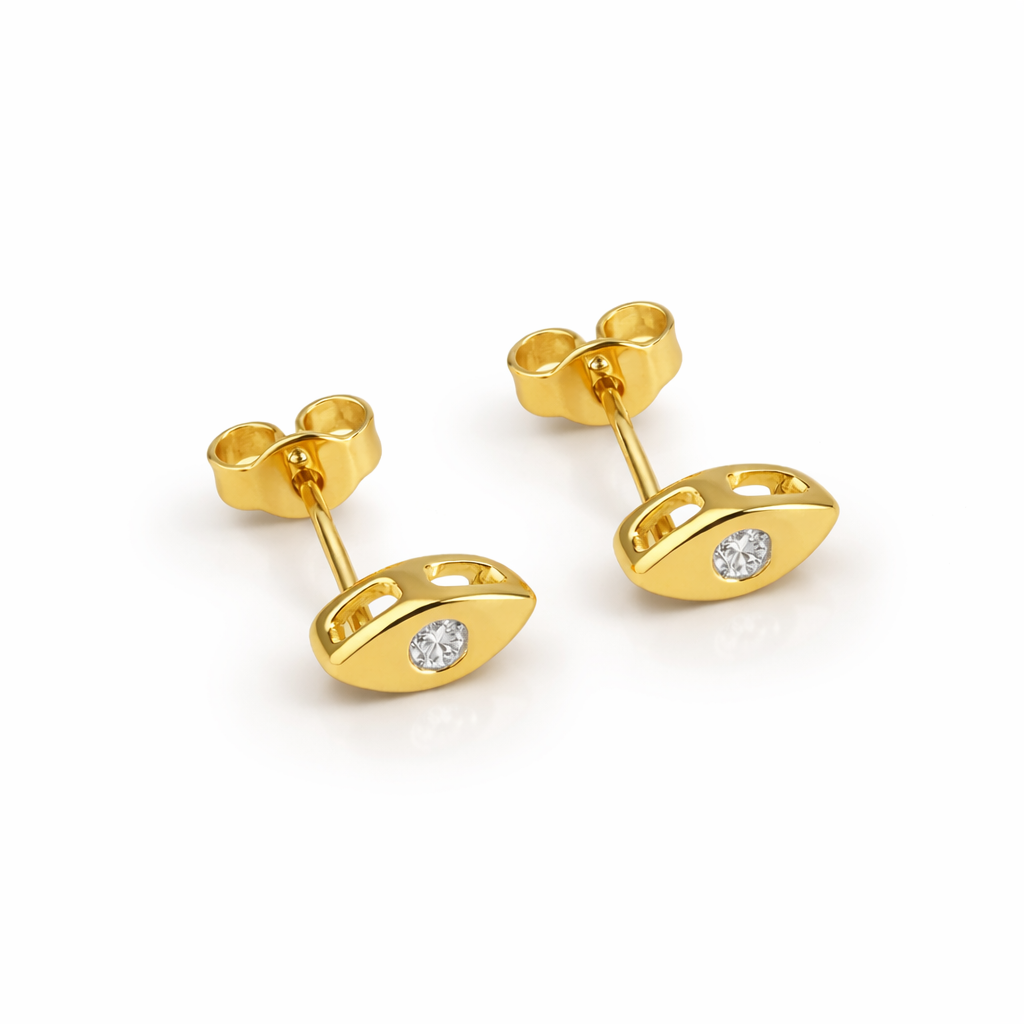 Orecchini Ovali Baby 0,04 ct