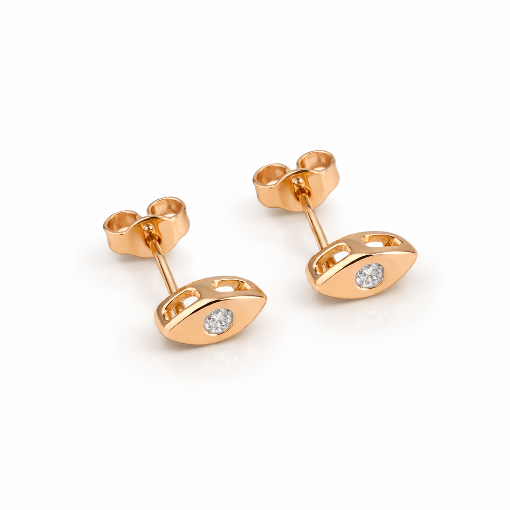 Orecchini Ovali Baby 0,04 ct