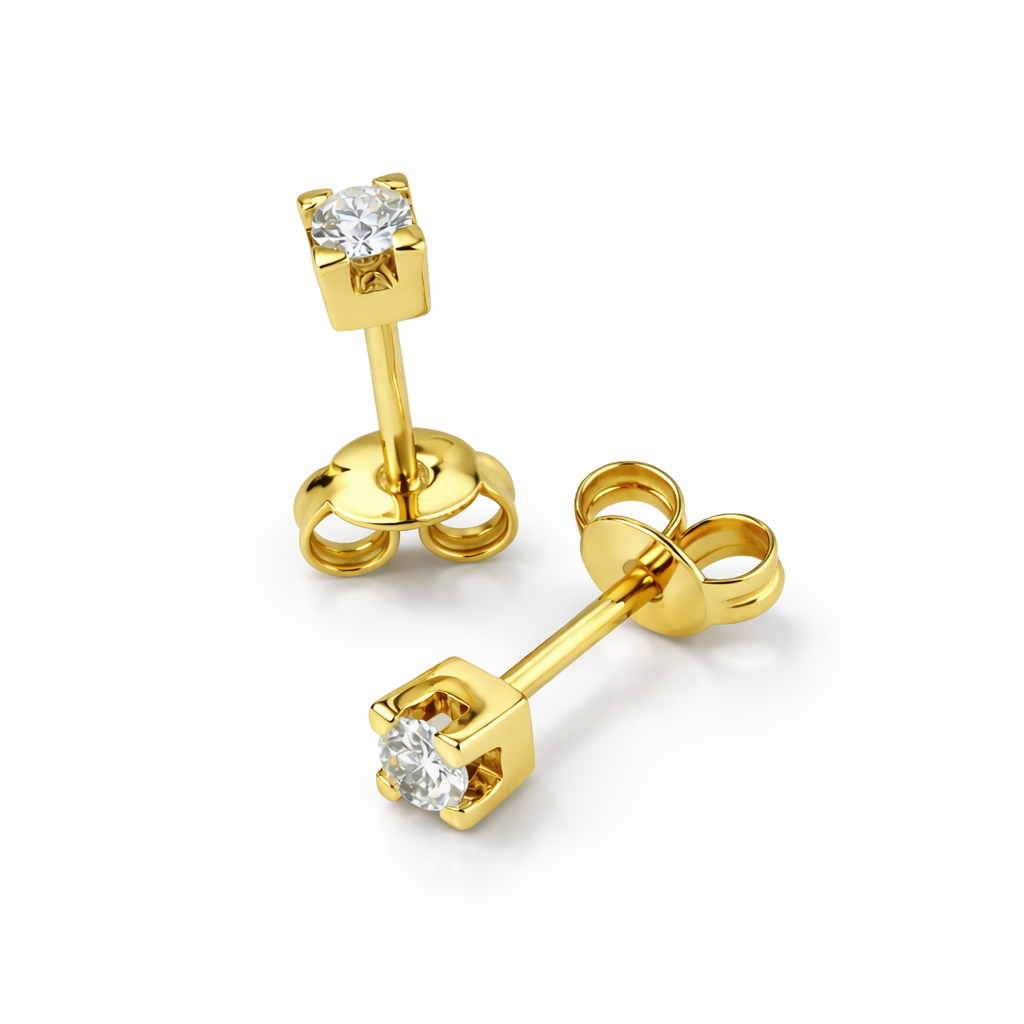 Orecchini Punto Luce Torniti parure 0,27 ct