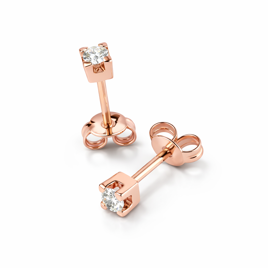 Orecchini Punto Luce Torniti parure 0,27 ct