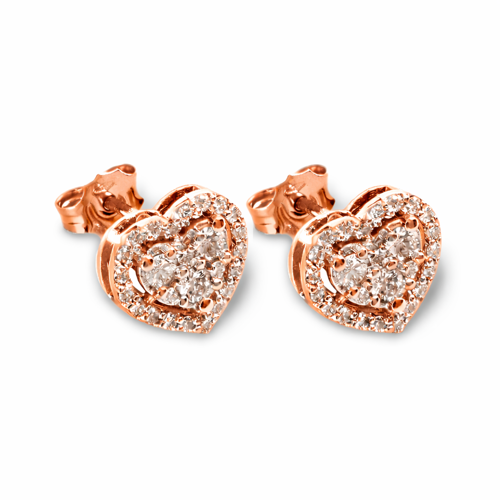 Orecchini Double Heart 0,62 ct