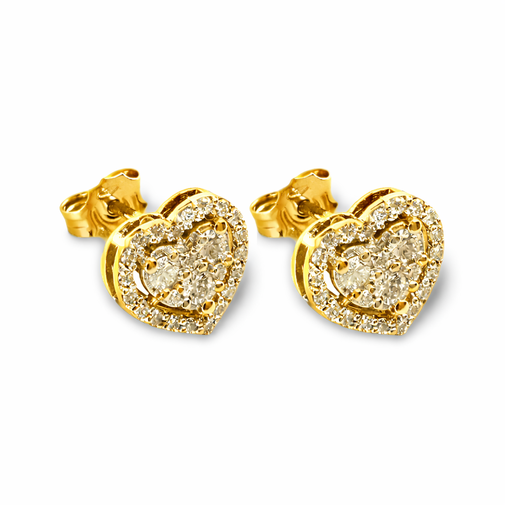 Orecchini Double Heart 0,62 ct