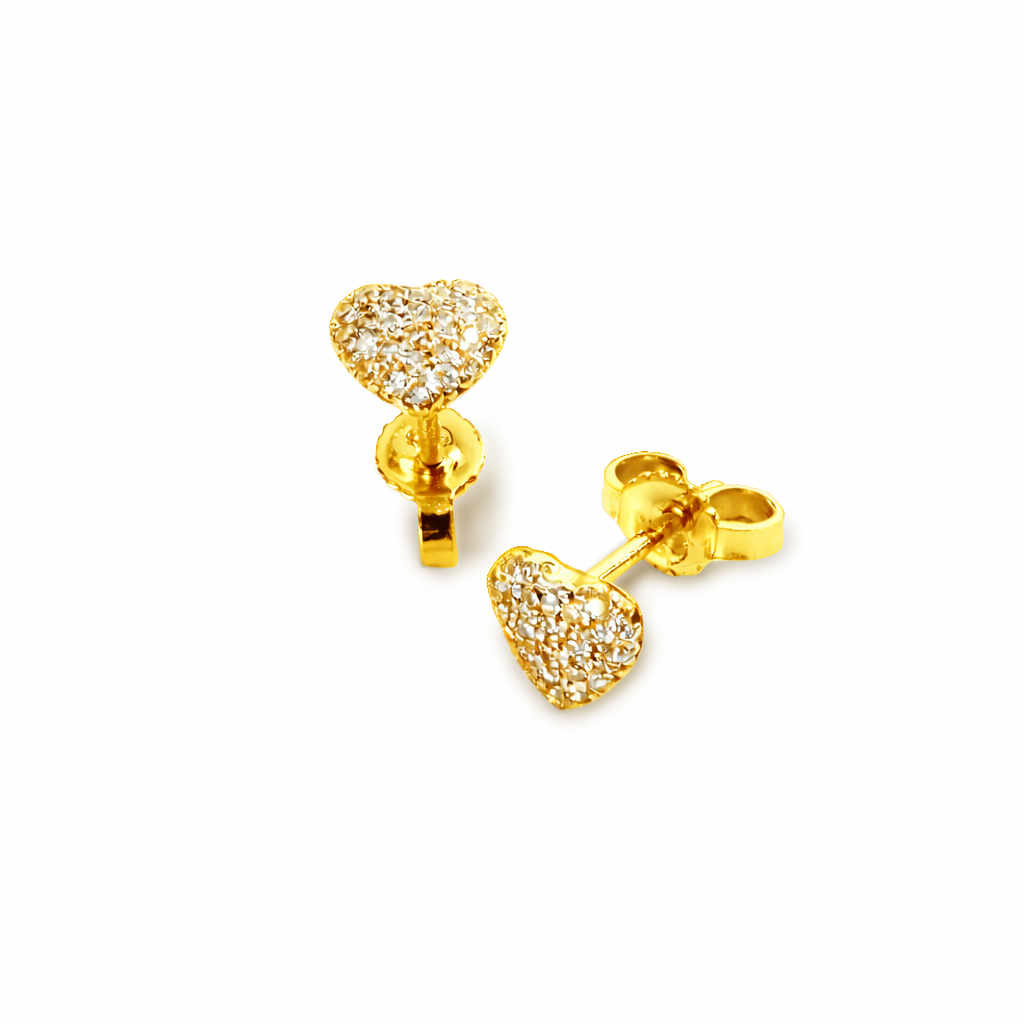 Orecchini Cuore Pavè Parure 0,27 ct