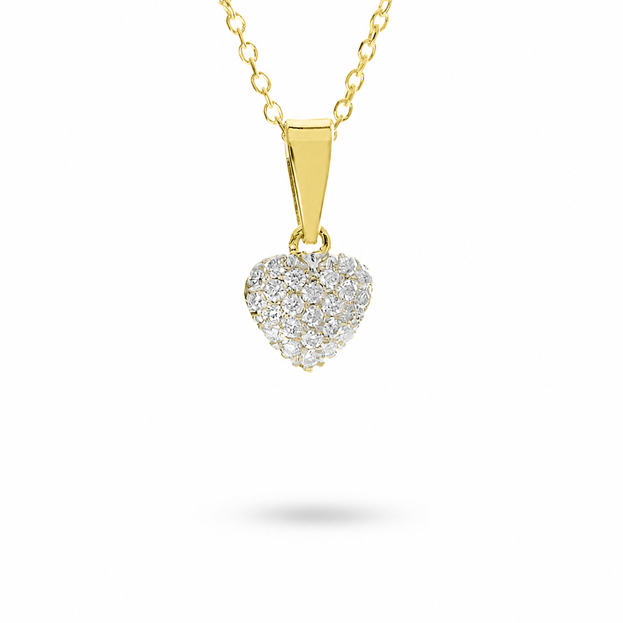 Pendente Cuore pavè 0,148 ct