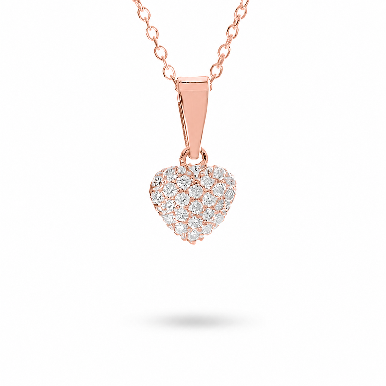 Pendente Cuore pavè 0,148 ct