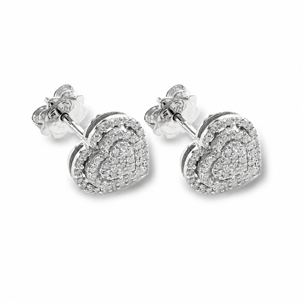 Orecchini Heart 0,35 ct mosaico