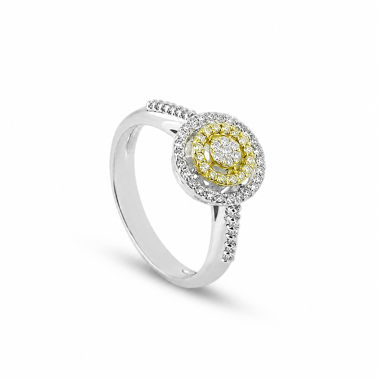 Anello Blossom 0,32 ct mosaico