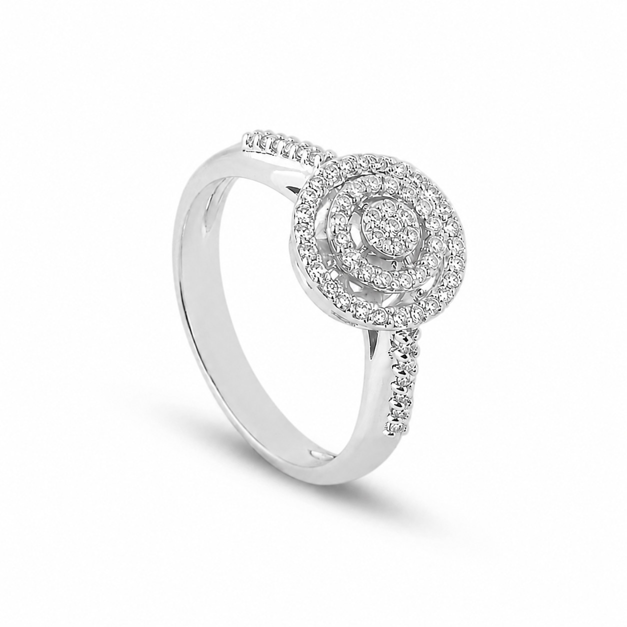Anello Blossom 0,32 ct mosaico
