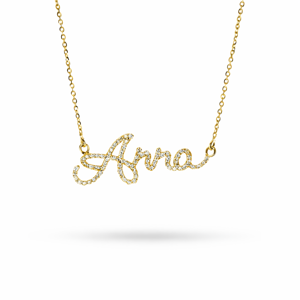 Collana Nome Anna 0,38 ct