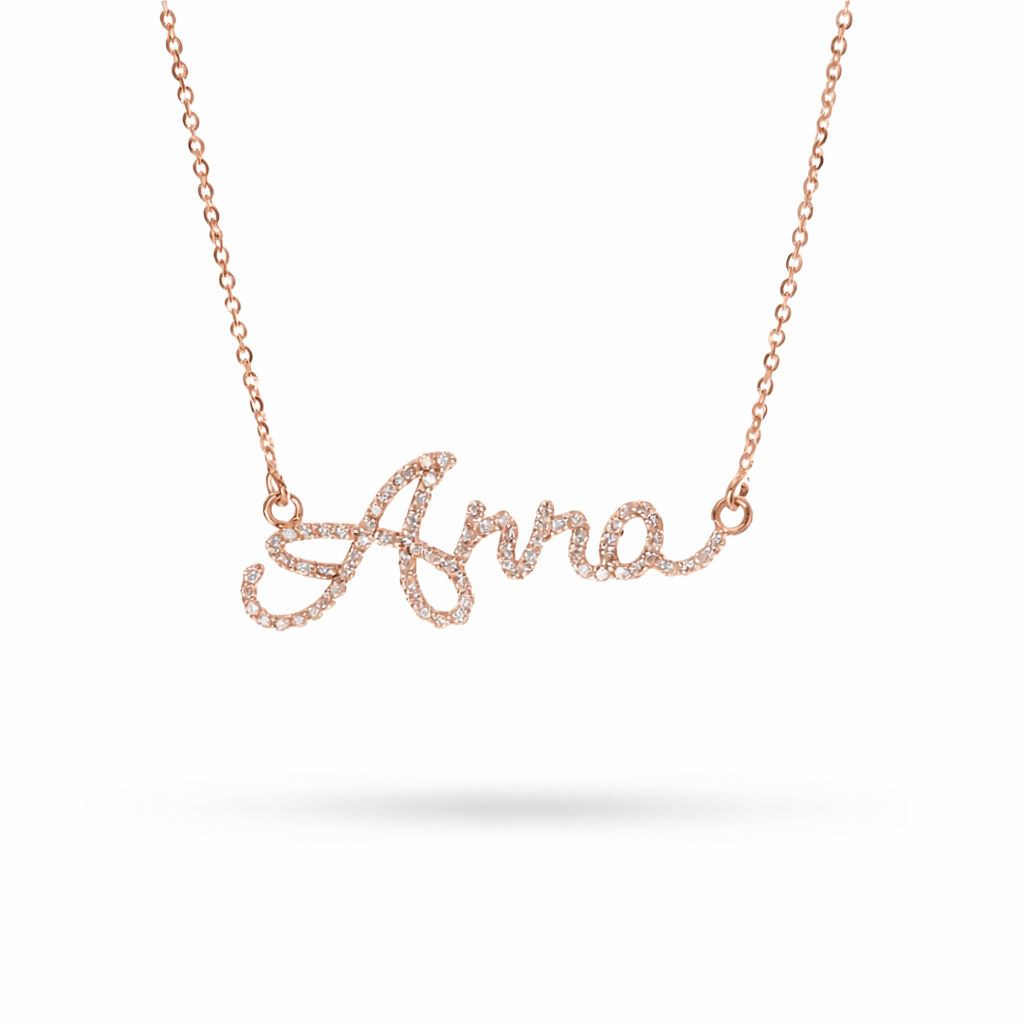 Collana Nome Anna 0,38 ct