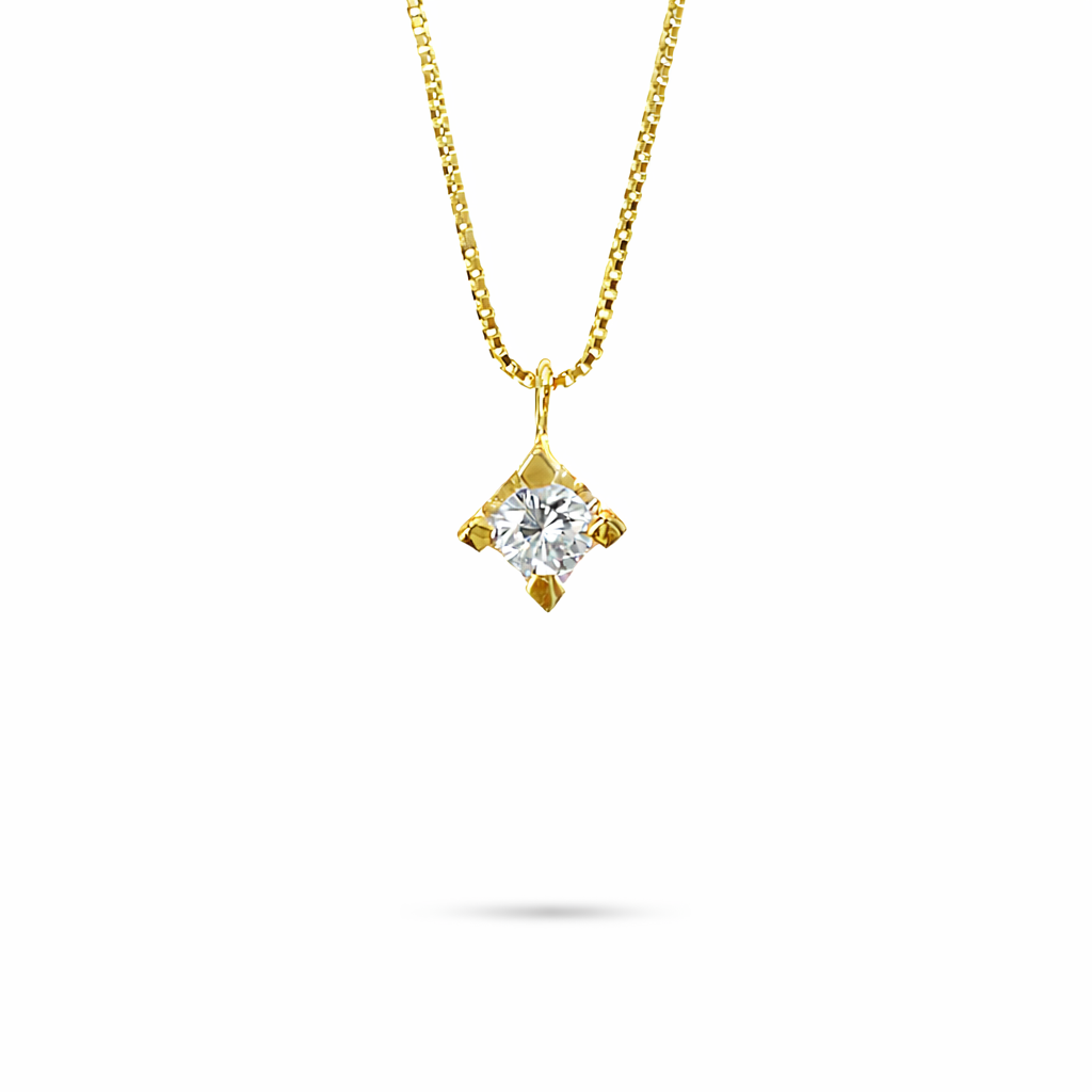 Collana Punto Luce Tornito parure 0,125 ct