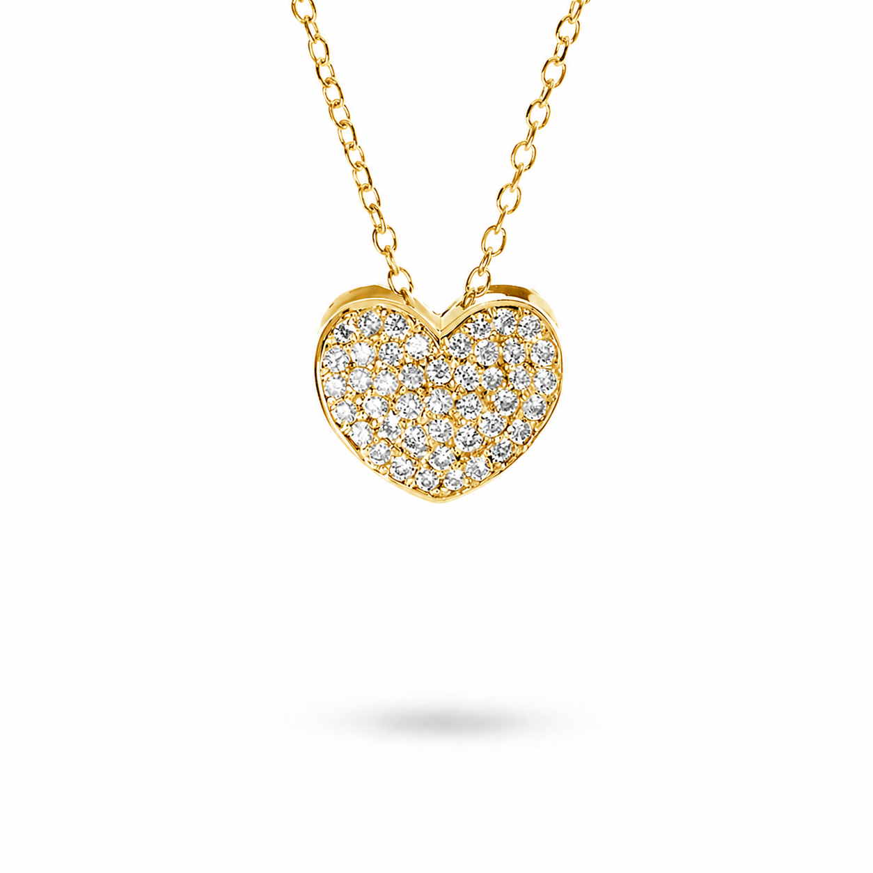 Ciondolo Cuore pavè 0,223 ct