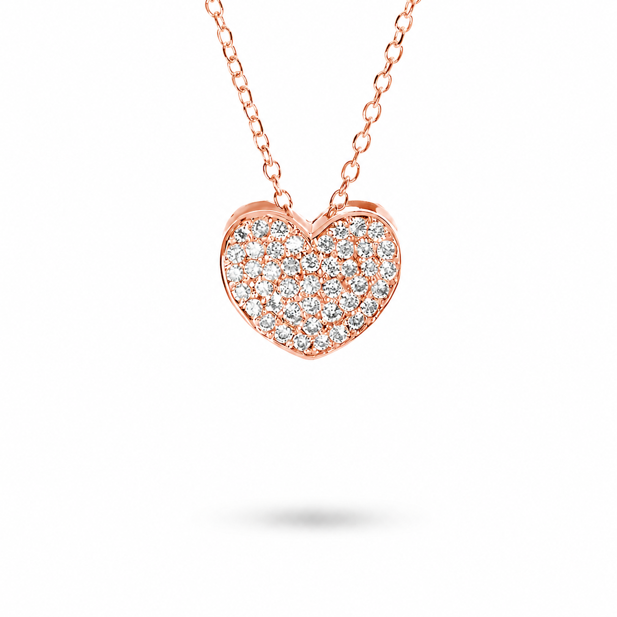Ciondolo Cuore pavè 0,223 ct