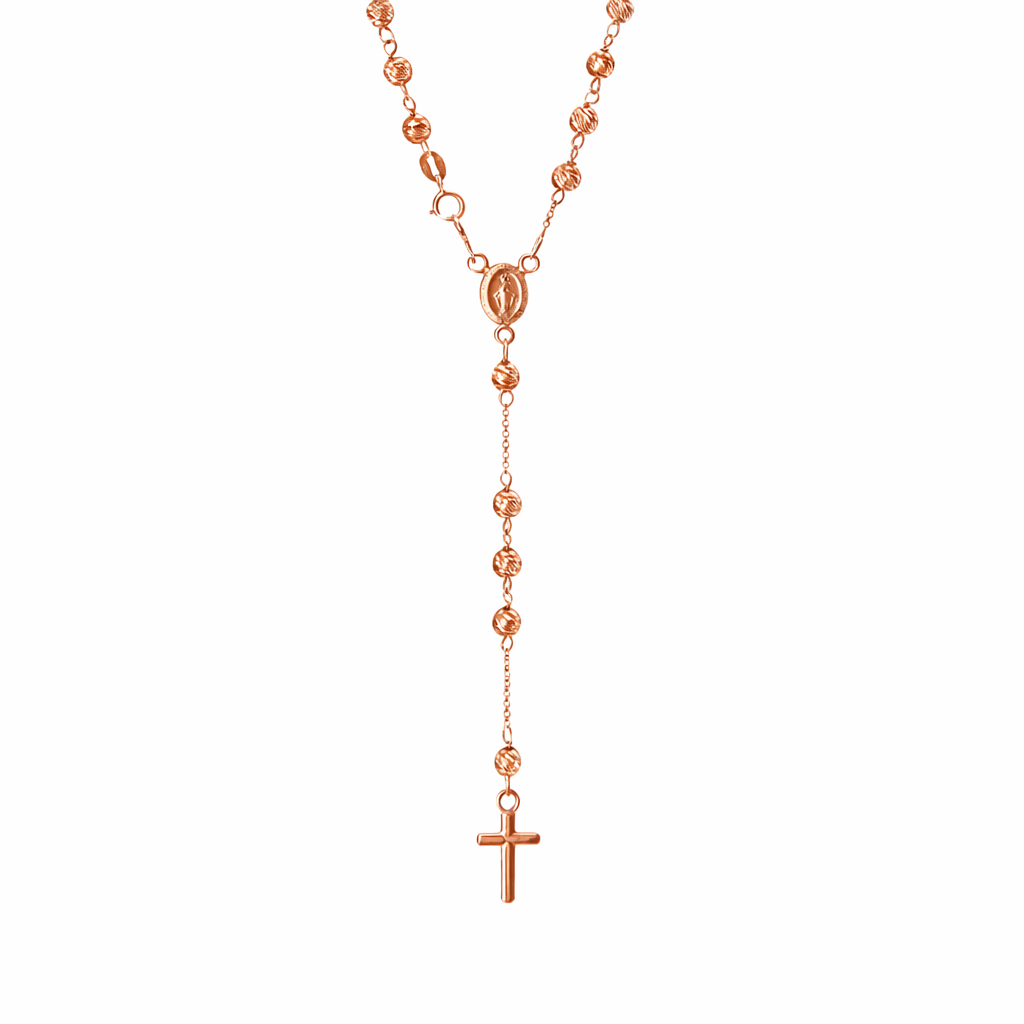 Collana rosario palline 0,50 ct