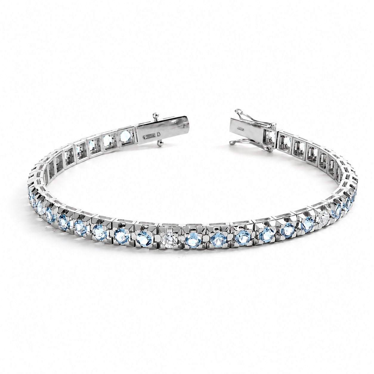 Bracciale Tennis Acquamarina 4,05 ct