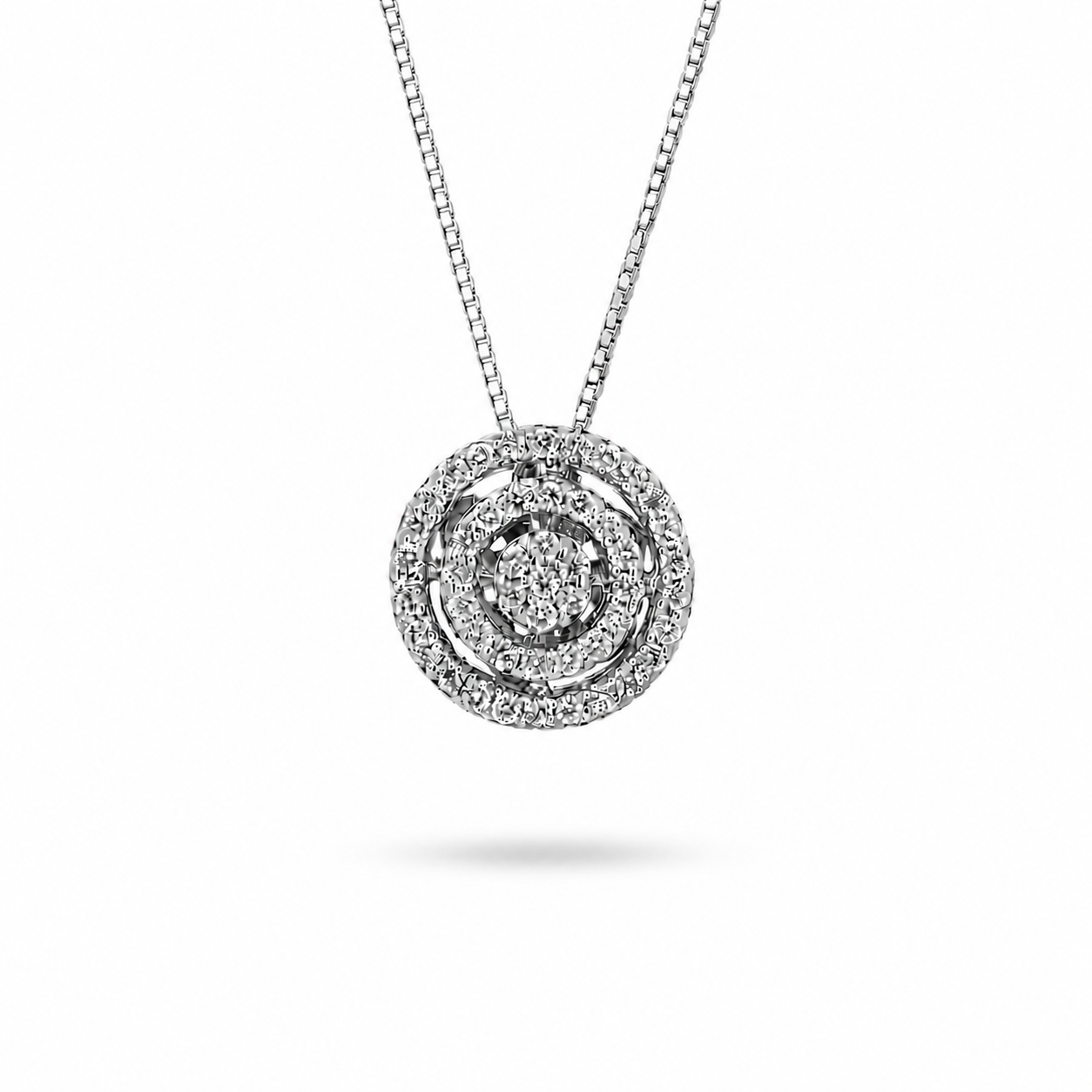 Collana Ciondolo Blossom 0,25 ct mosaico