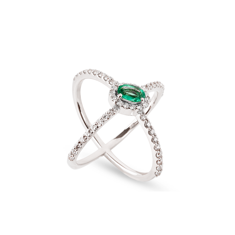 Anello Daisy Emerald 1,03 ct