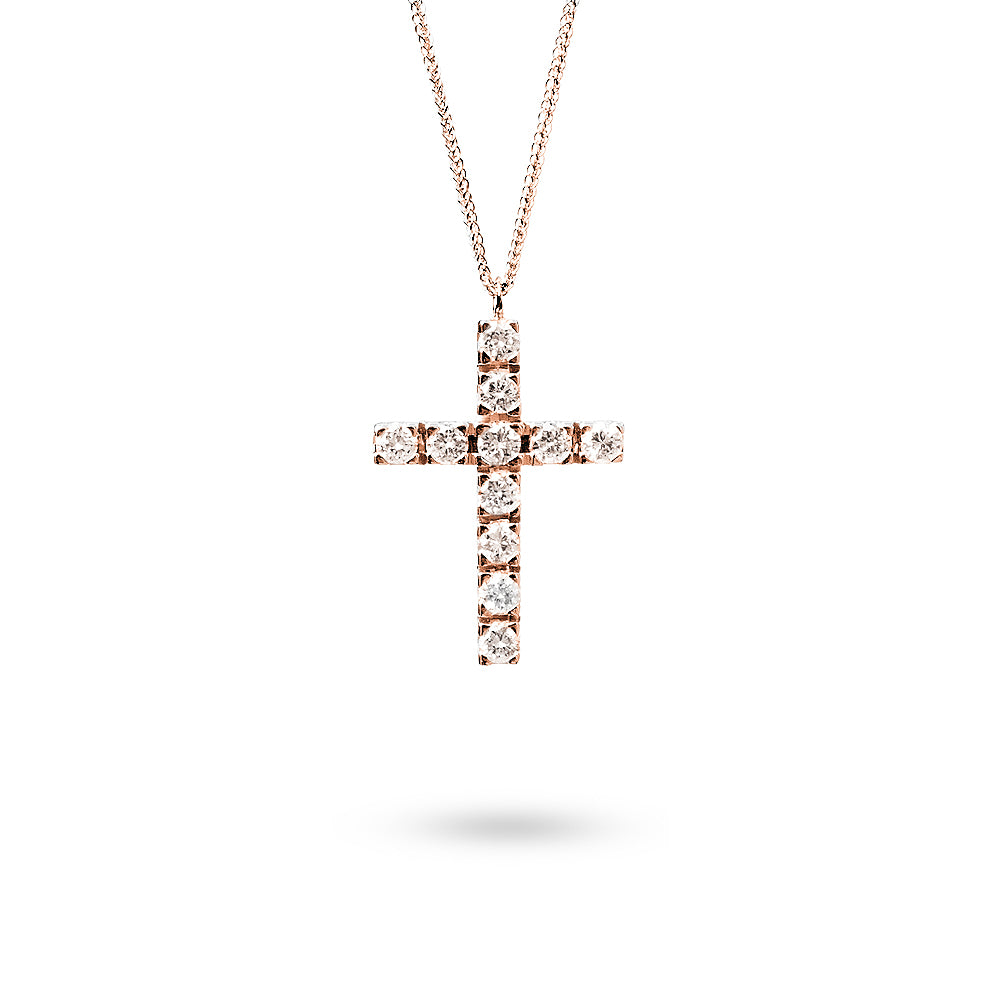 Collana Ciondolo Croce 0,92 ct