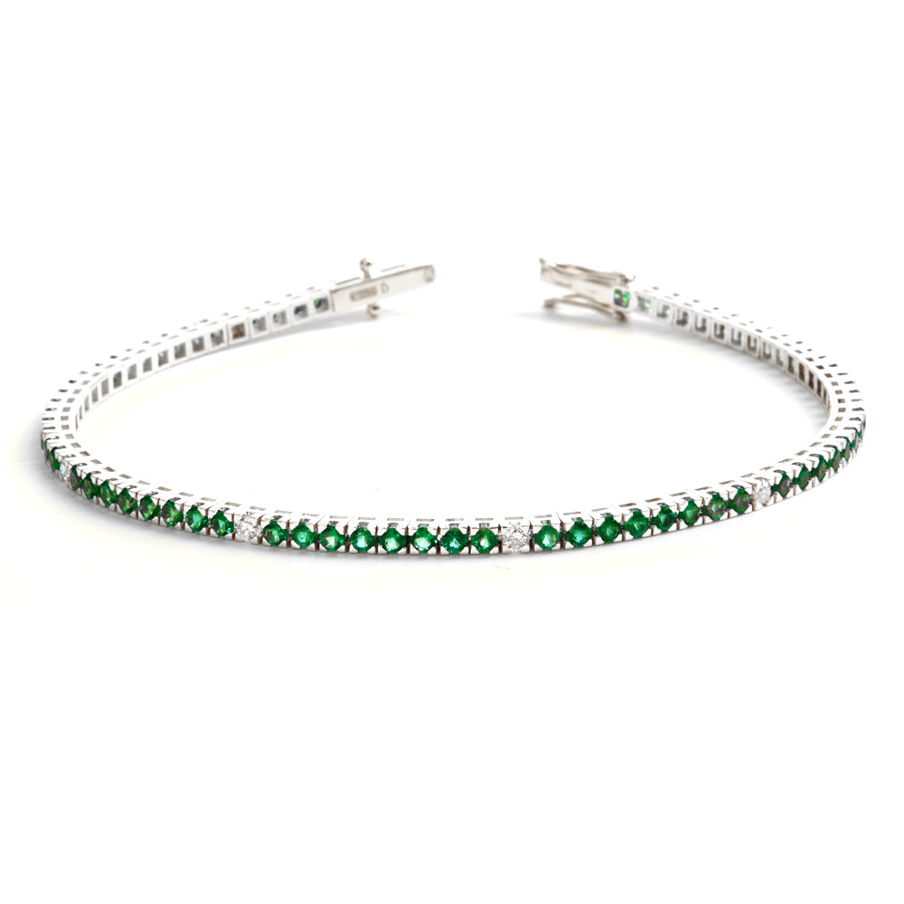Bracciale Tennis Smeraldi 3,02 ct