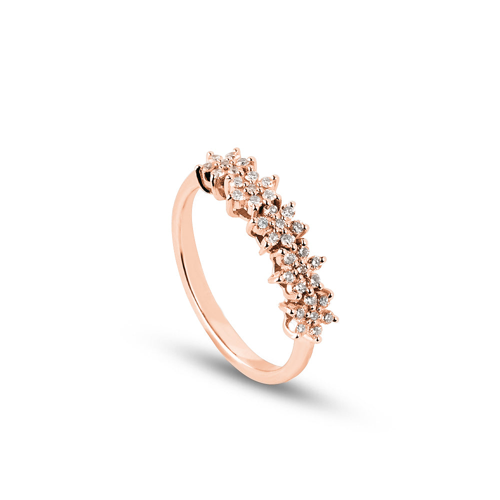Anello Veretta 5 Fiori 0,43 ct