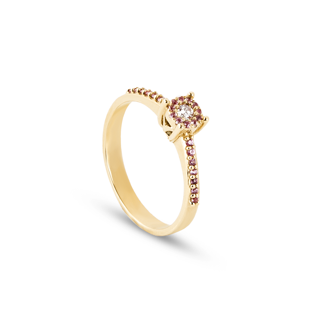 Anello Primula 0,23 ct