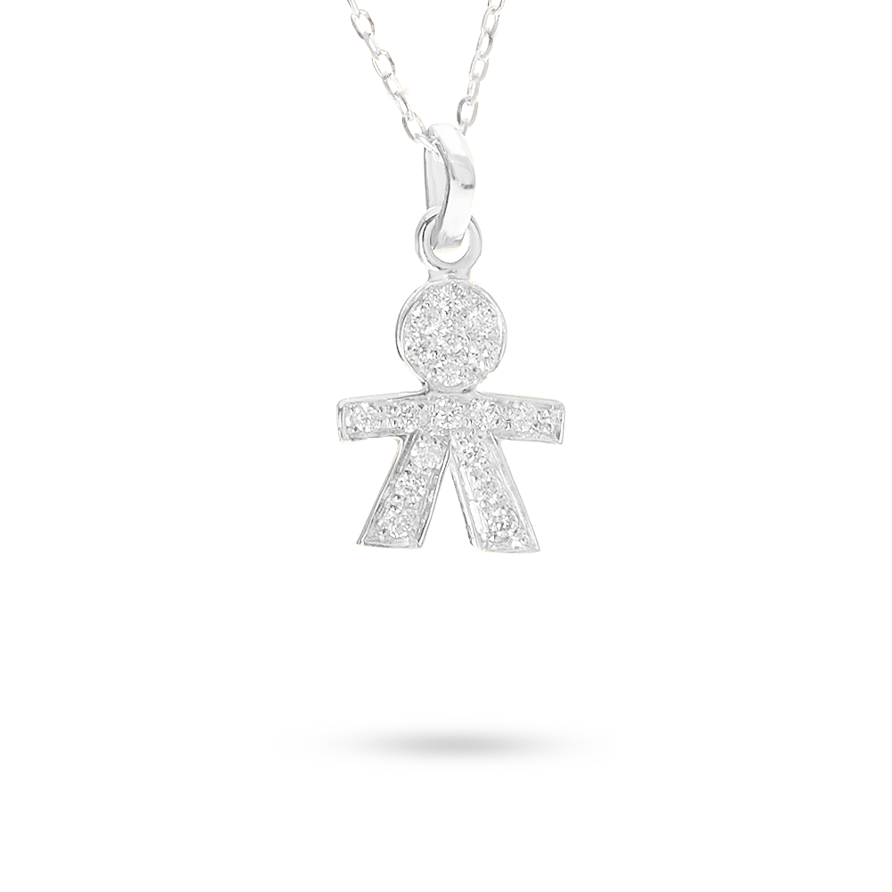 Collana Ciondolo Bambino 0,13 ct