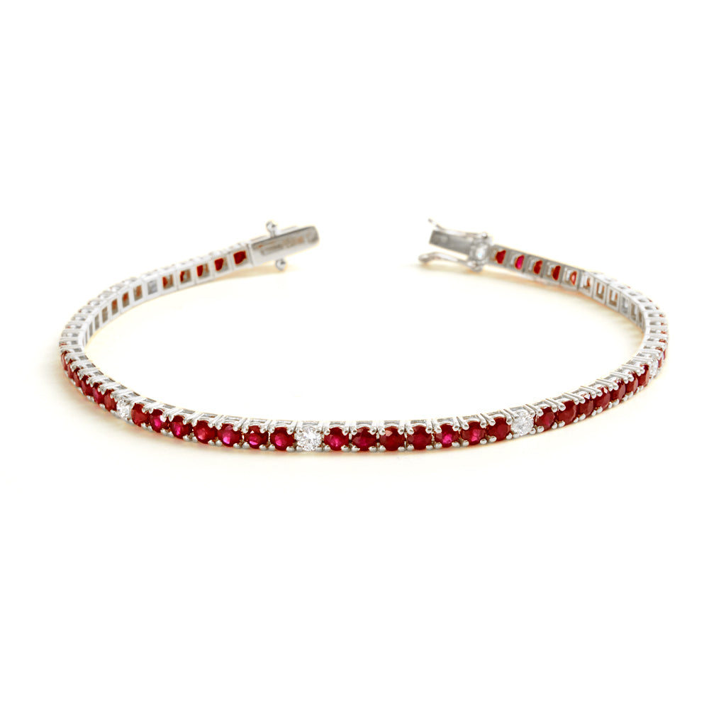 Bracciale Tennis Rubini 5,84 ct