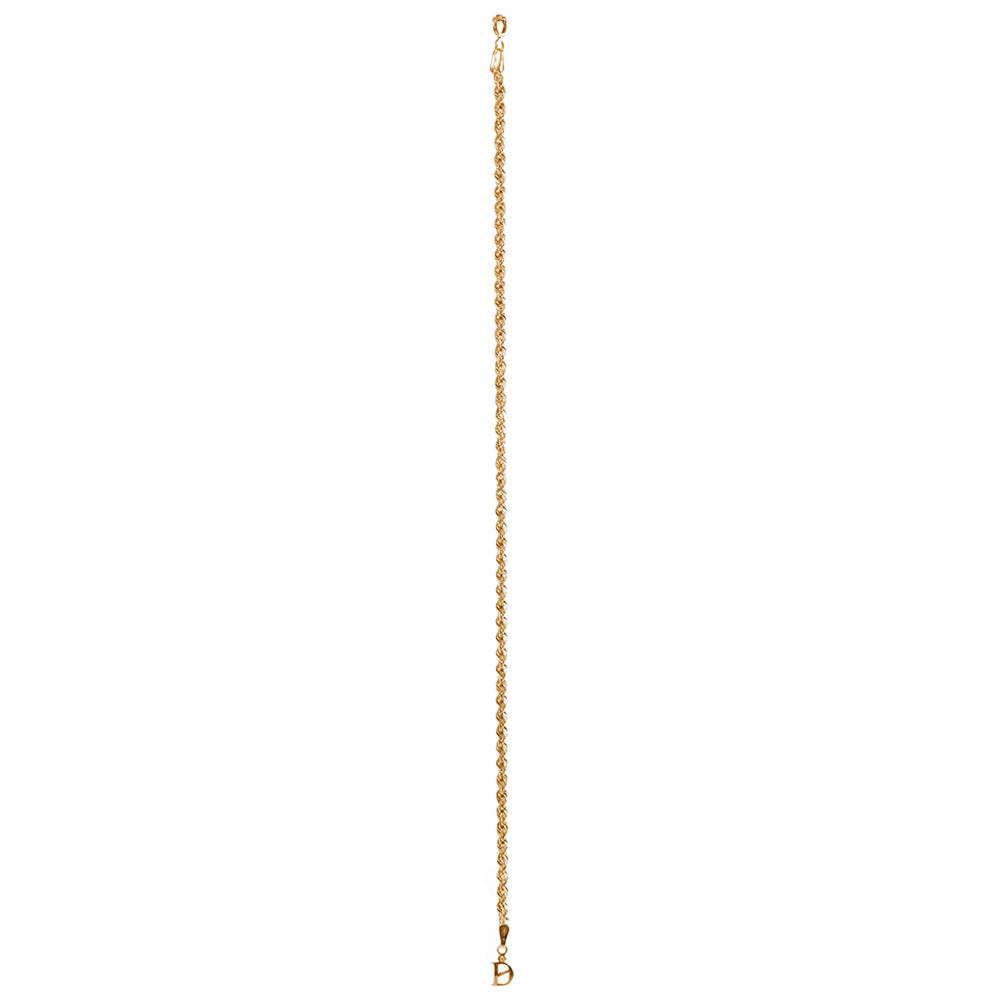 Bracciale Fune Oro Bianco 2,25 gr
