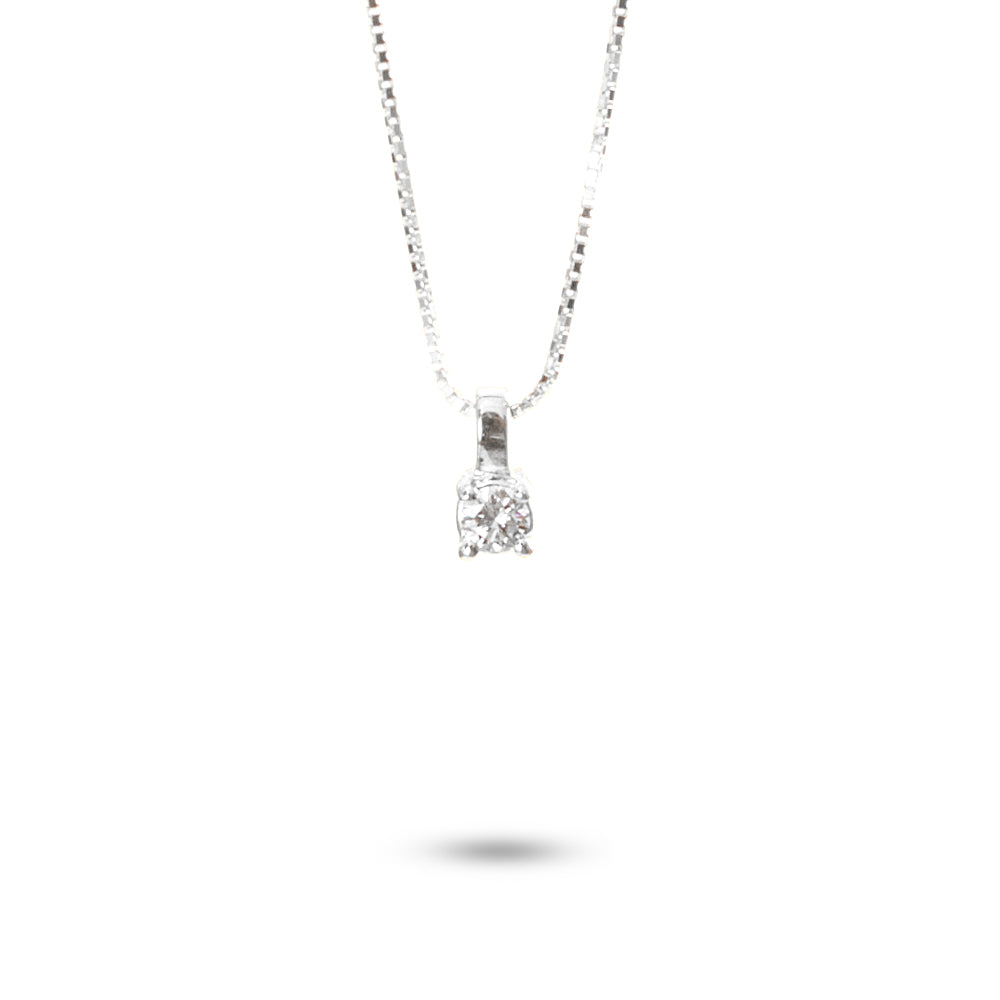 Collana Punto Luce a Filo parure 0,05 ct
