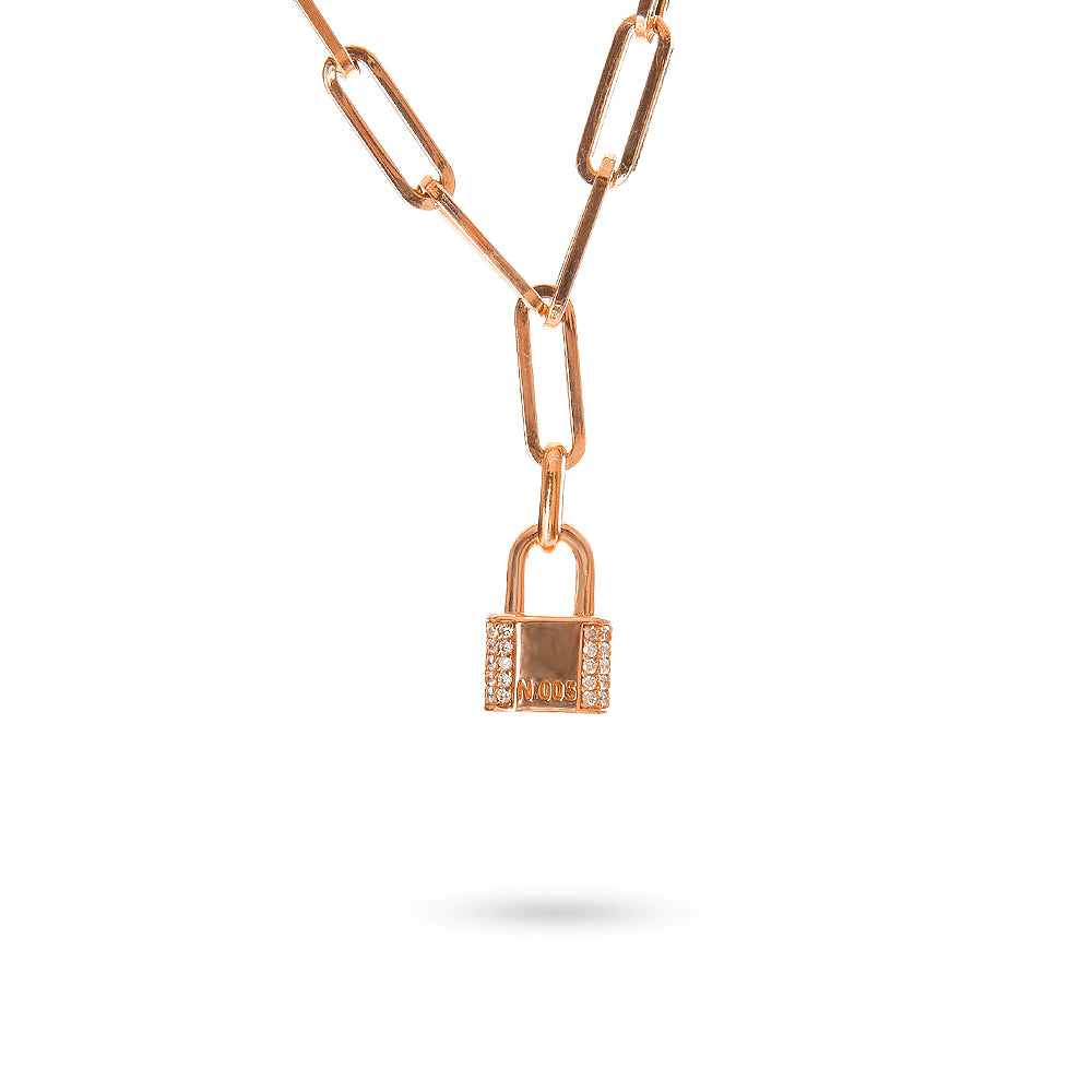Collana Ciondolo Catenaccio Gold 0,22 ct
