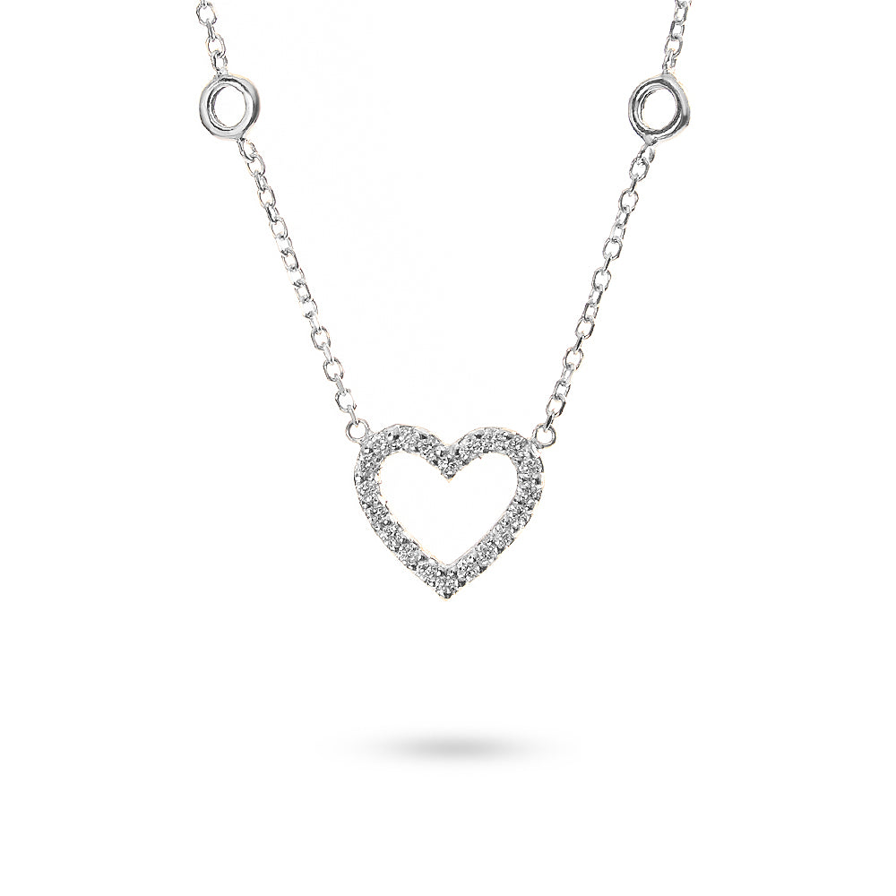 Collana Cuore Parure 0,15 ct