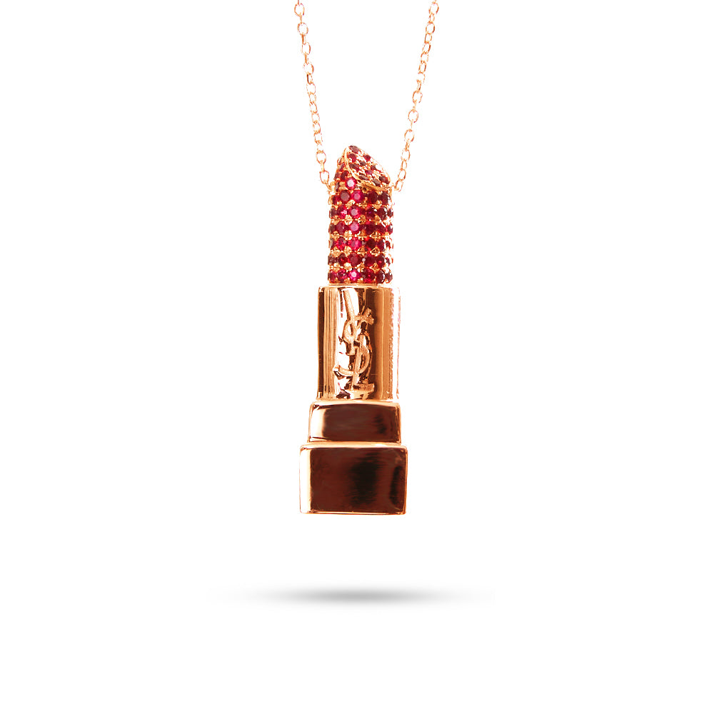 Collana Ciondolo Rossetto 1,02 ct