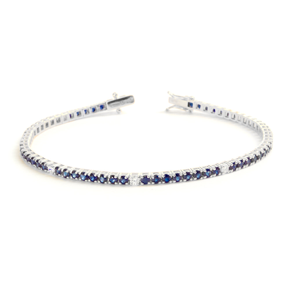 Bracciale Tennis Zaffiri 4,43 ct