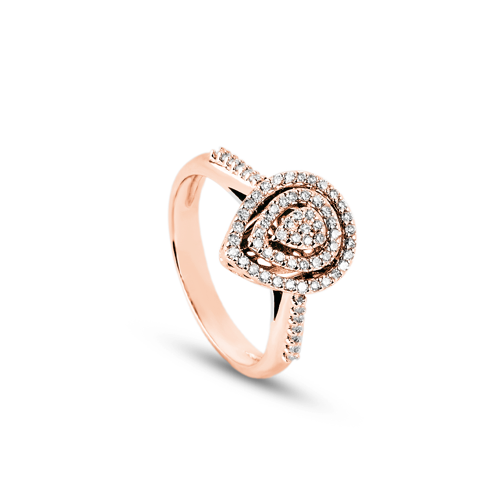 Anello Goccia Mosaico 0,34 ct