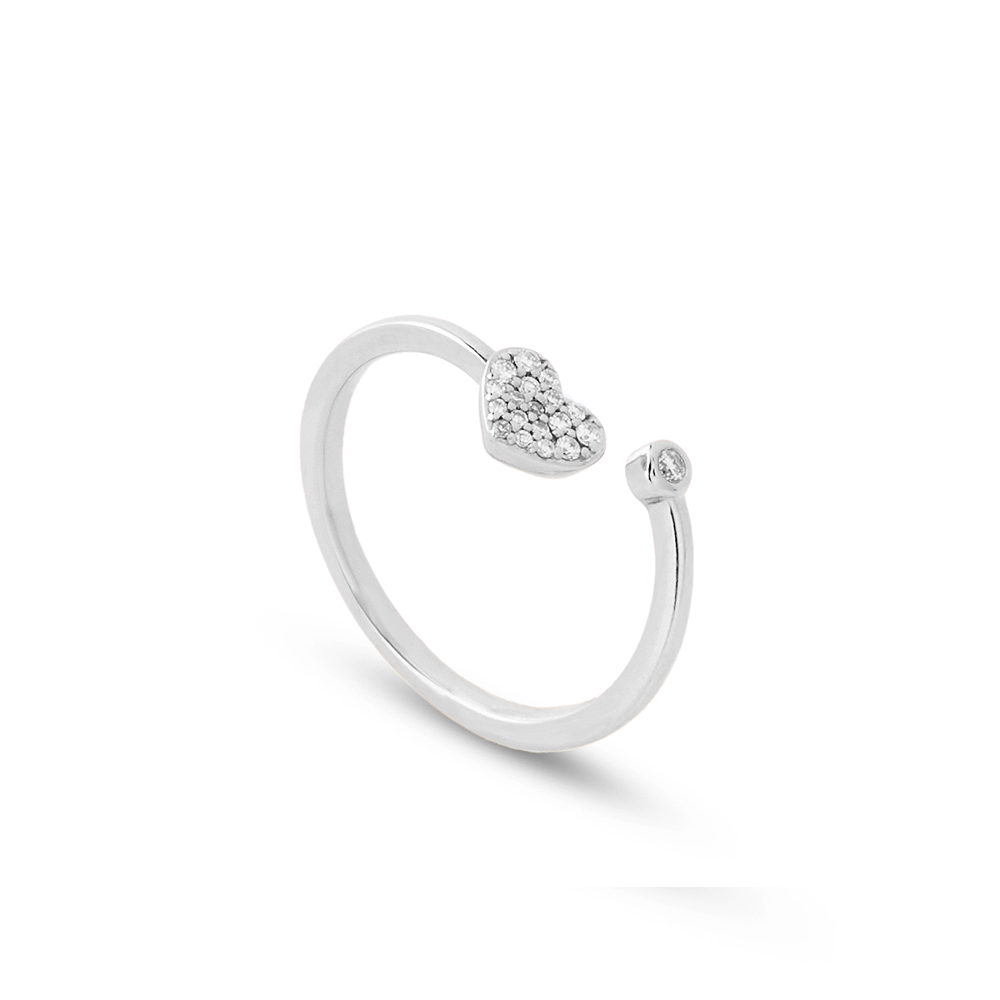 Anello Cuoricino 0,08 ct