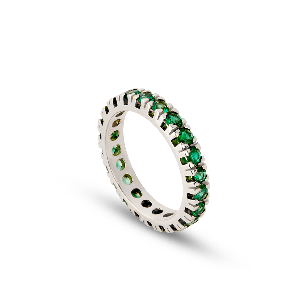 Anello Veretta Smeraldi 1,32 ct