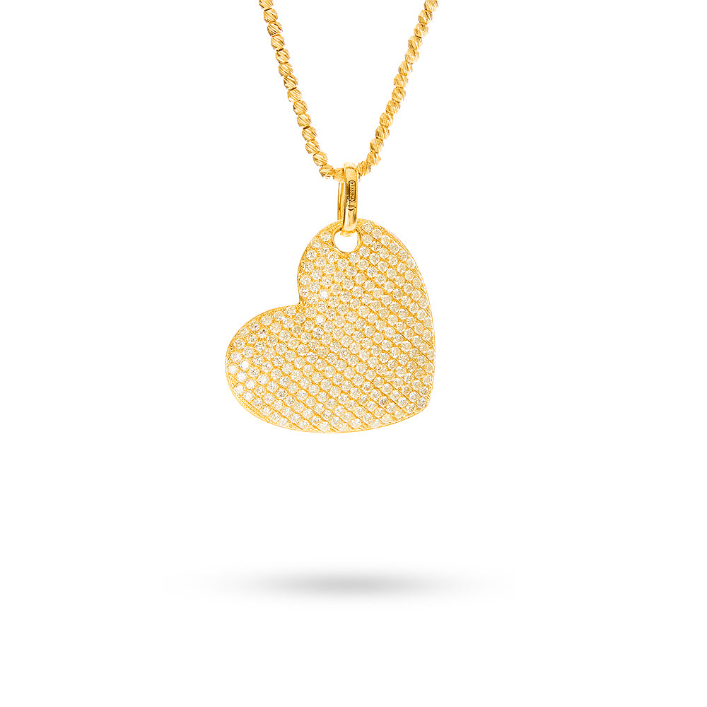 Pendente Cuore pavè 2,87 ct